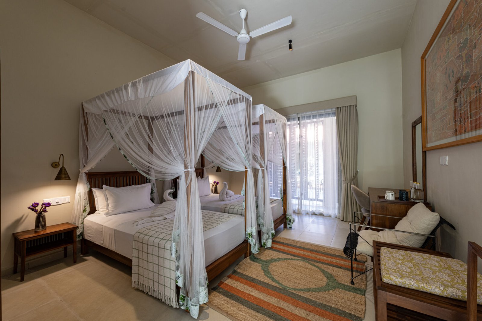 Lotus Twin room at Rekawa Wellness Resort